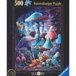 Palapeli, 500 palaa - Sienimetsä kuunvalossa