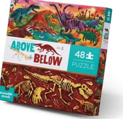 Palapeli, 48 palaa - Yllä/Alla - Dino World