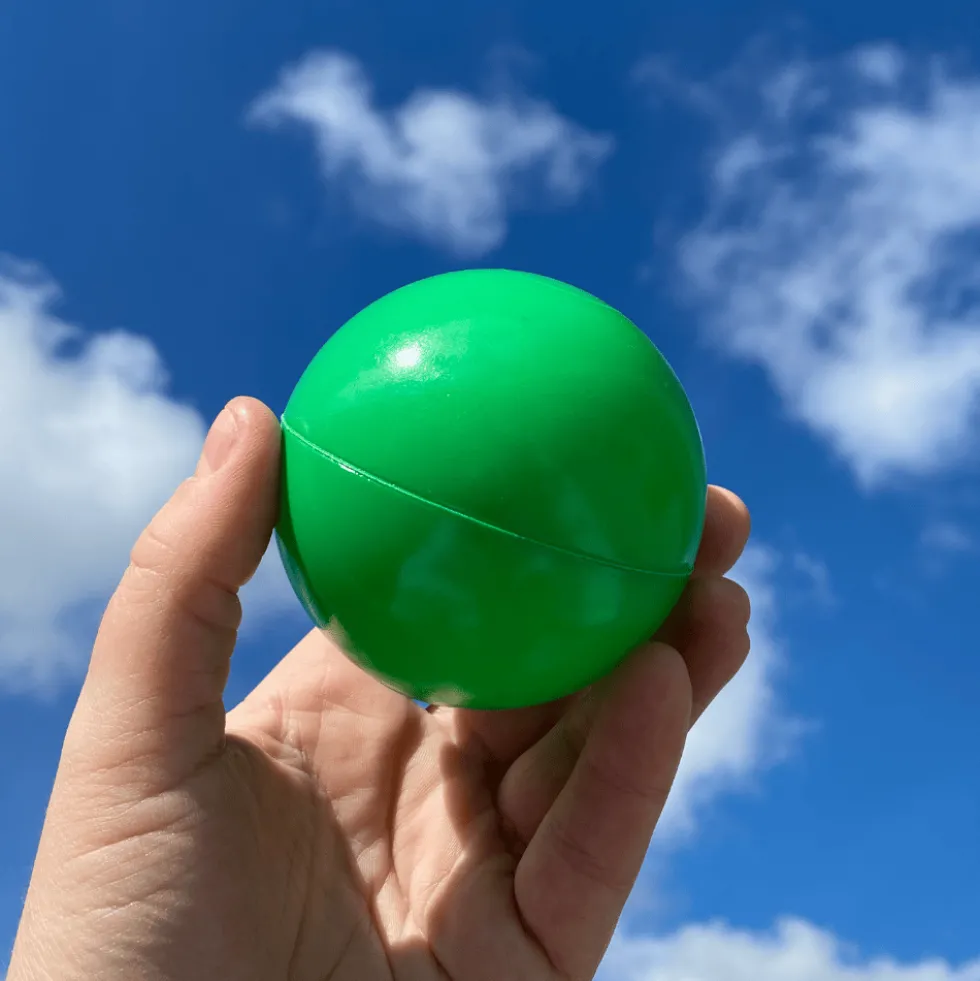 Pallomeripallot Ø7 cm - Kirkkaan vihreä, 100 kpl