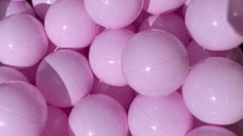 Pallomeripallot Ø7 cm - Vaaleanpunainen, 100 kpl