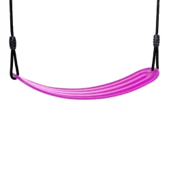 Pehmeä keinu 67x14 cm - Pinkki (mustat köydet)