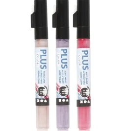 Plus Color -tussit - Pinkki/Liila/Roosa, 3 kpl