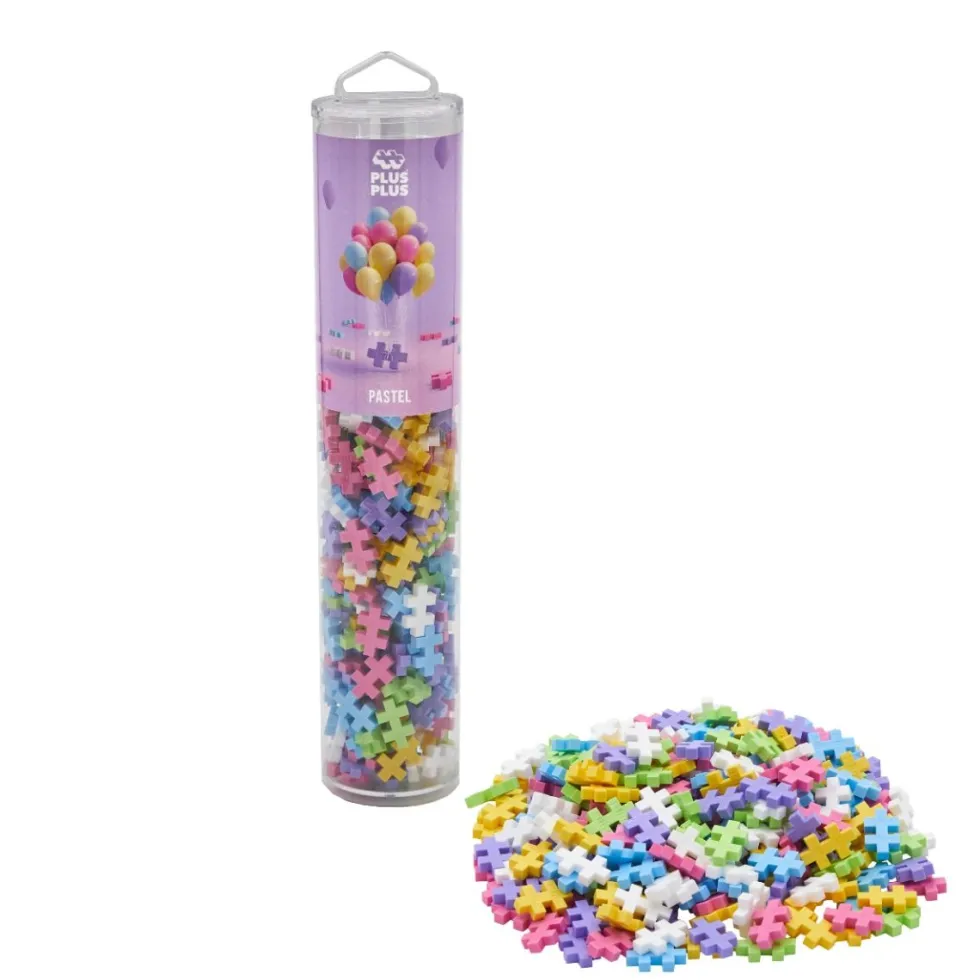 Plus Plus 240 palaa putkessa - Pastelli Mix