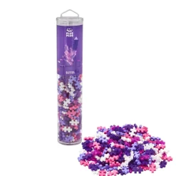 Plus-Plus paloja putkessa - Glitter Mix, 240 palaa