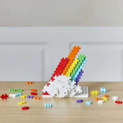 Plus-Plus paloja putkessa - Rainbow Mix, 100 kpl