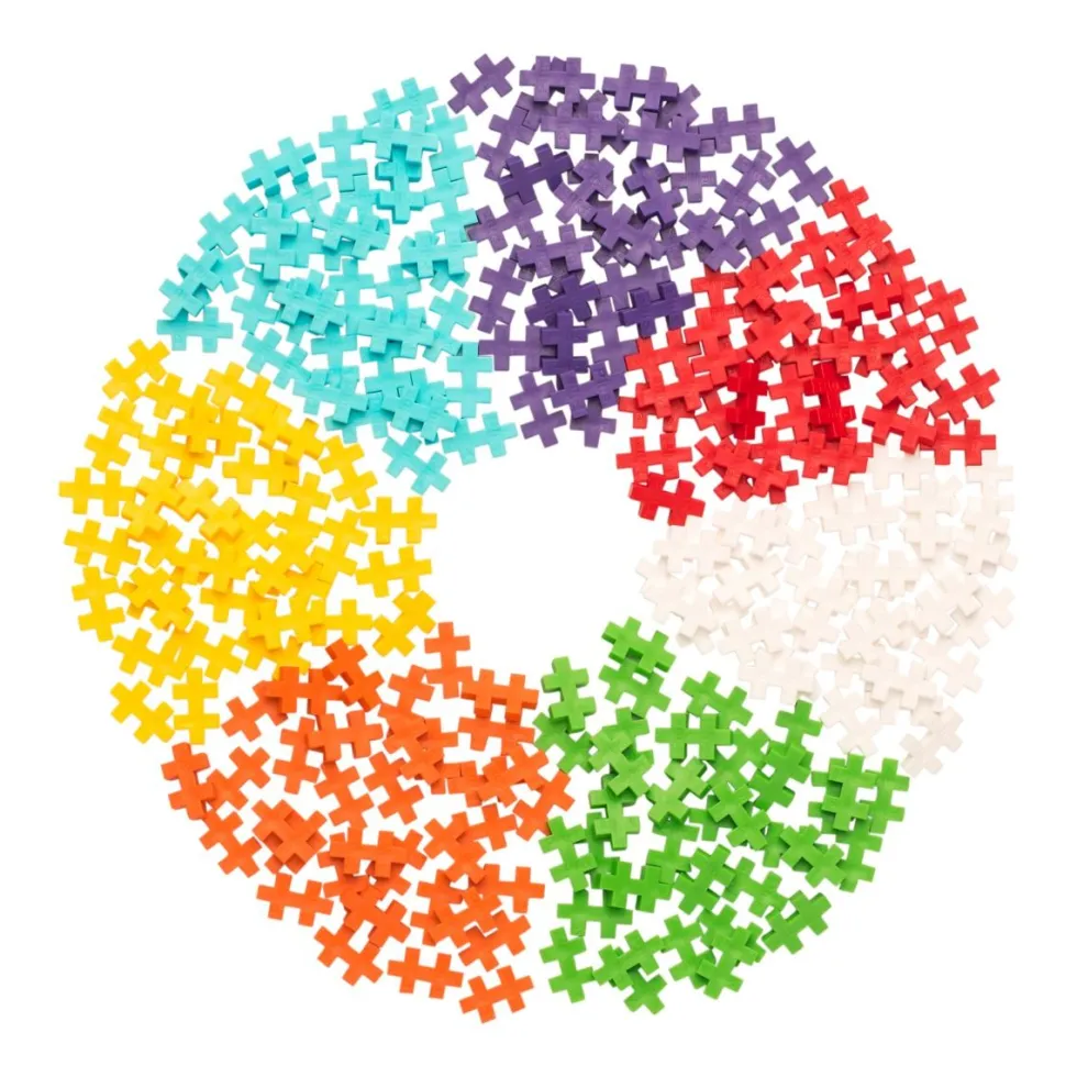 Plus-Plus paloja putkessa - Rainbow Mix, 240 kpl