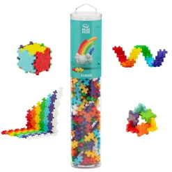 Plus-Plus paloja putkessa - Rainbow Mix, 240 kpl