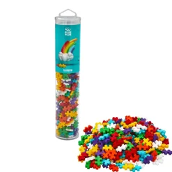Plus-Plus paloja putkessa - Rainbow Mix, 240 kpl