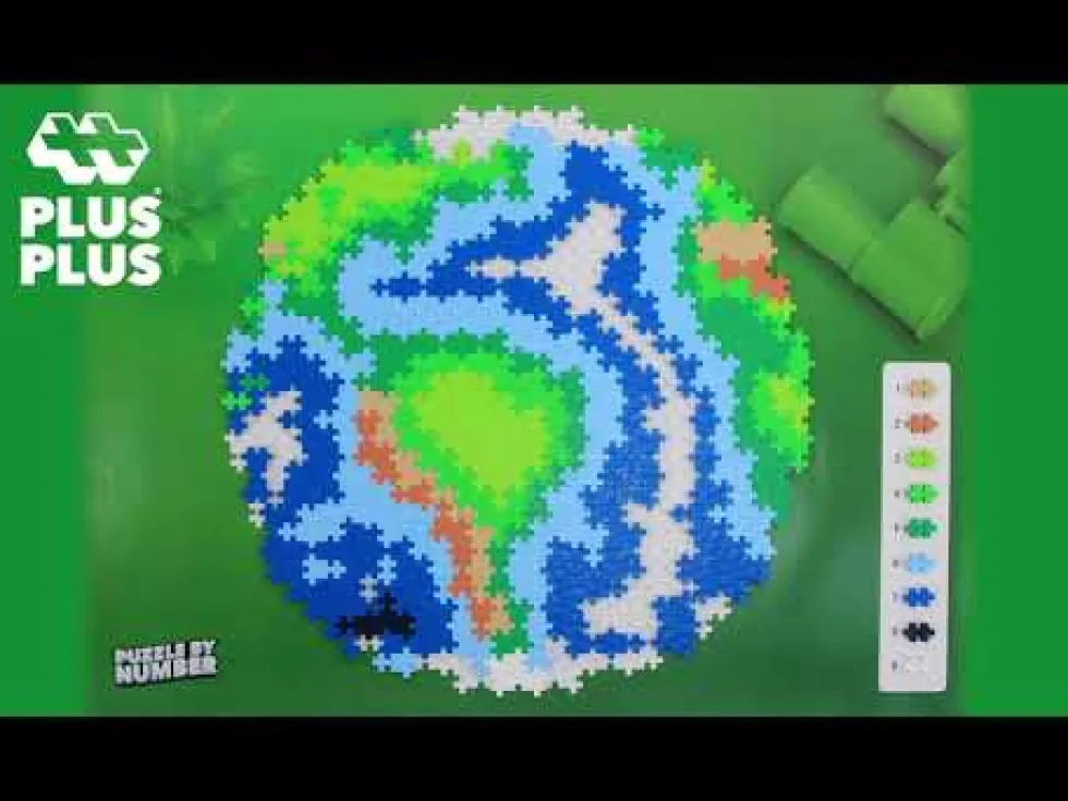 Plus-Plus - Puzzle By Number, Maapallo 800 kpl