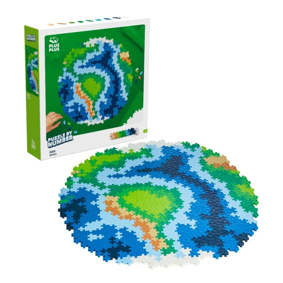 Plus-Plus - Puzzle By Number, Maapallo 800 kpl