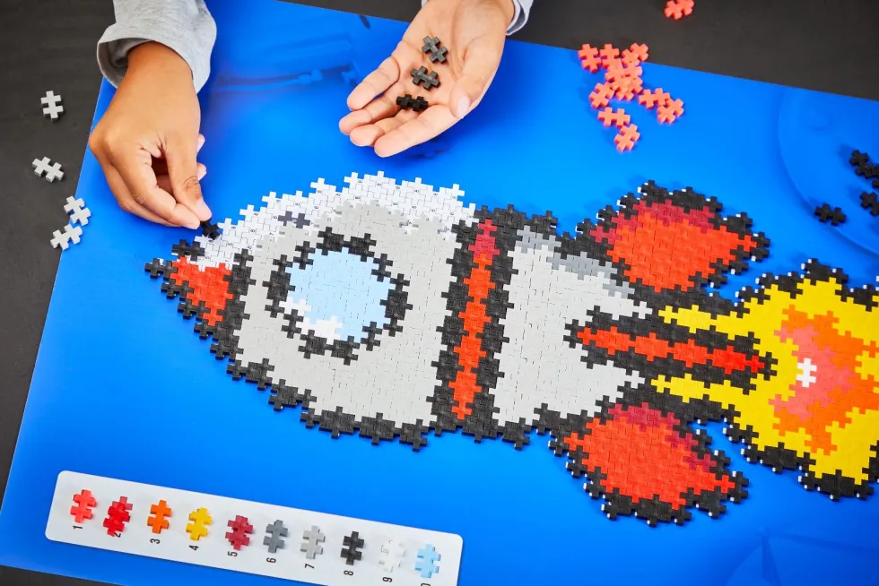 Plus-Plus - Puzzle By Number, Raketti 500 kpl