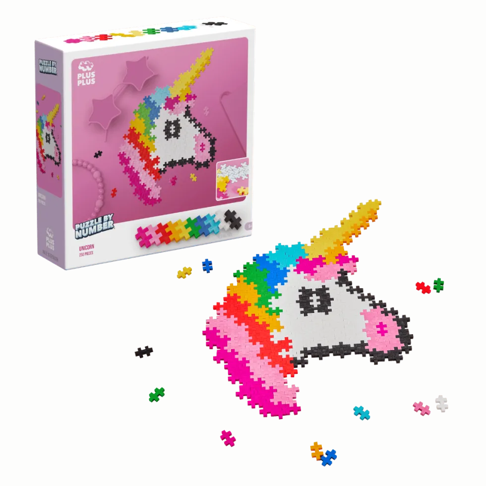 Plus-Plus - Puzzle By Number, Yksisarvinen 250 kpl