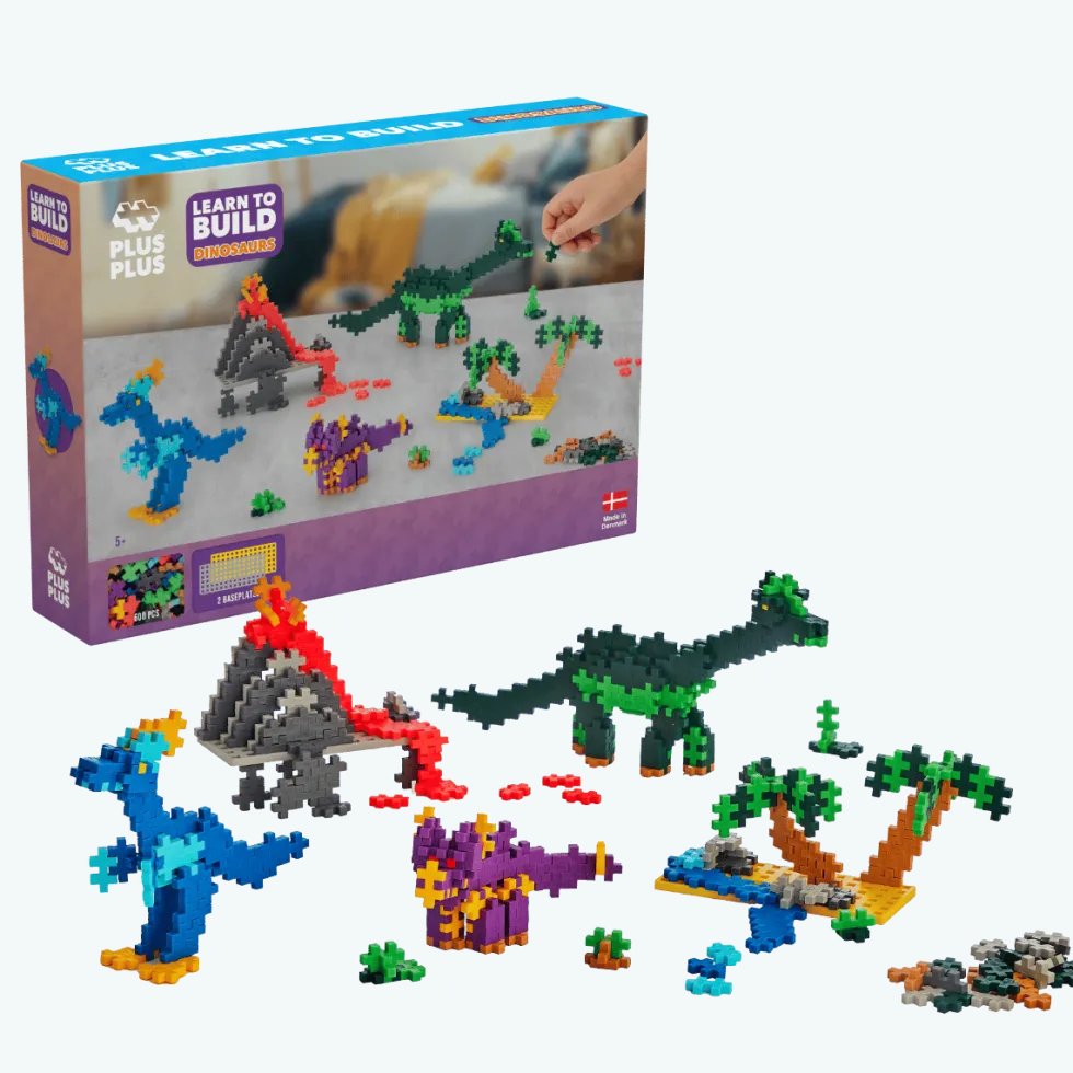 Plus-Plus - Rakenna dinosauruksia, 600 kpl