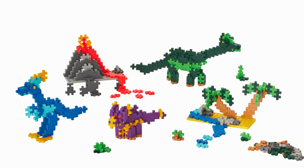Plus-Plus - Rakenna dinosauruksia, 600 kpl