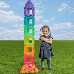 Polydron Large - Läpinäkyvä, 130 osaa