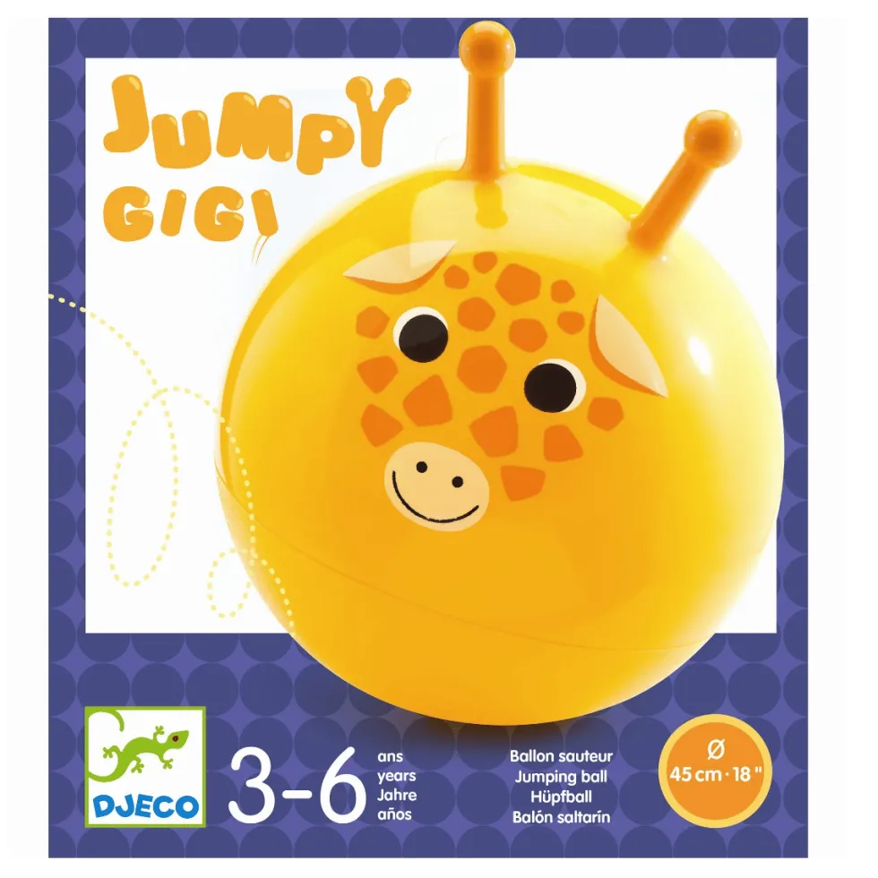Pomppupallo Ø45 cm - Gigi-kirahvi