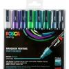 Posca PC-5M -tussit – Kylmät värit, 8 kpl