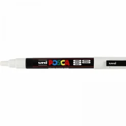 Posca-tussi PC-3M - Valkoinen, 1 kpl