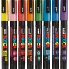 Posca tussit PC-3M - Glitter värit, 8 kpl