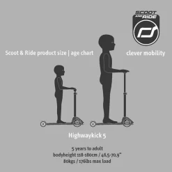 Potkulauta - Highwaykick 5, LED, Peach