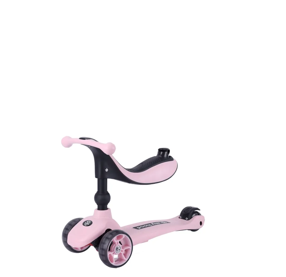 Potkulauta/-pyörä - Kick'n'Ride, Pinkki