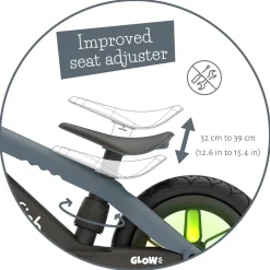 Potkupyörä BMXie GLOW - Antracit (2-5 v.)