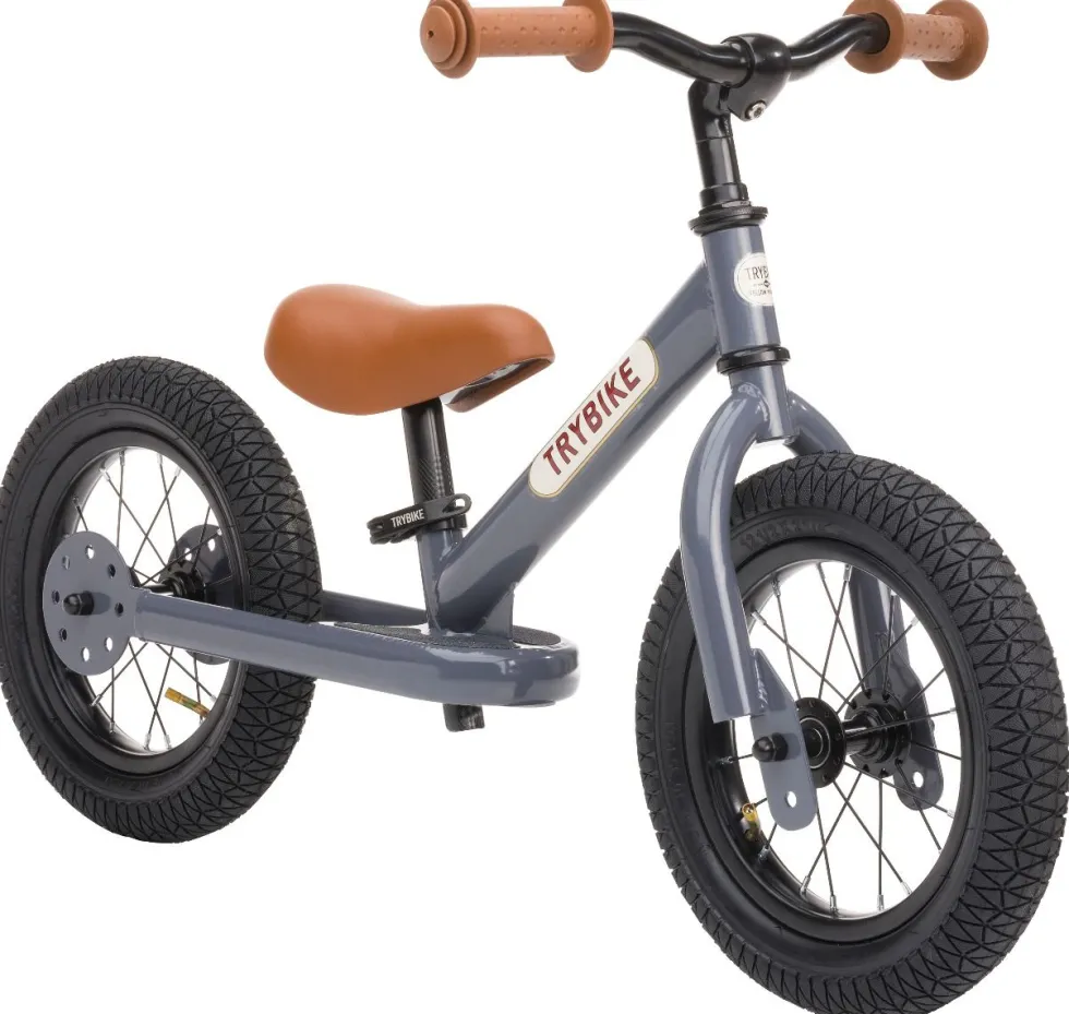 Potkupyörä - Trybike kahdella pyörällä, Harmaa