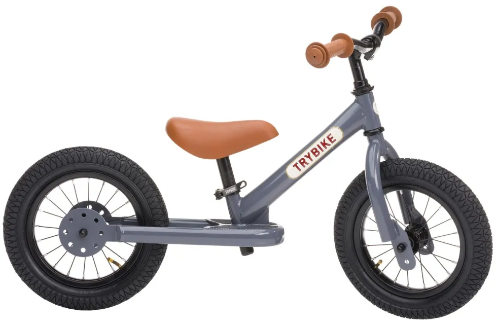 Potkupyörä - Trybike kahdella pyörällä, Harmaa