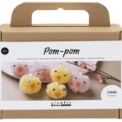 Pääsiäispussi - Tee pompom-pääsiäistipuja, 2 kpl