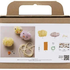 Pääsiäispussi - Tee pompom-pääsiäistipuja, 2 kpl