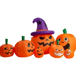 Puhallettava Halloween-kurpitsa valolla, 210 cm