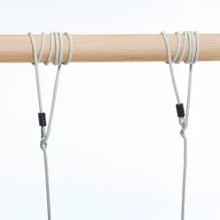 Puukeinu 44 x 17,5 cm - 6 metriä (beige köysi)