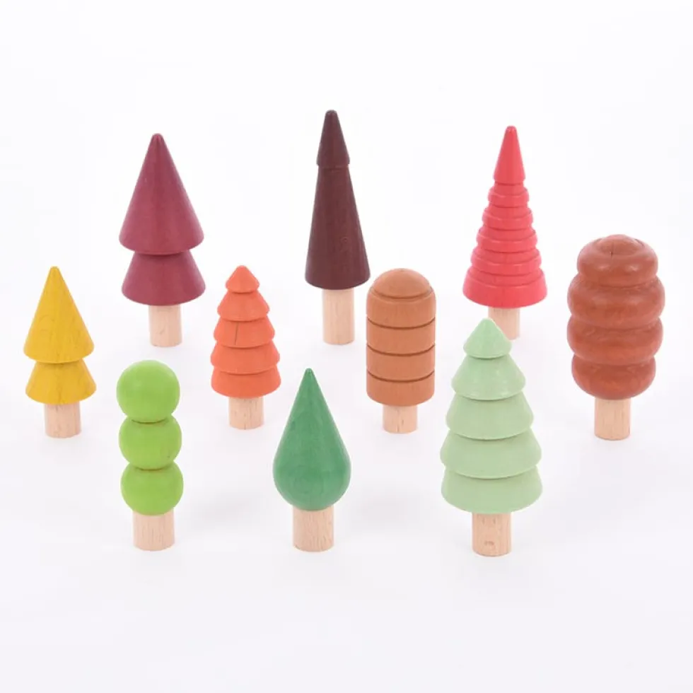Puut - Puiset figuurit, 10 kpl