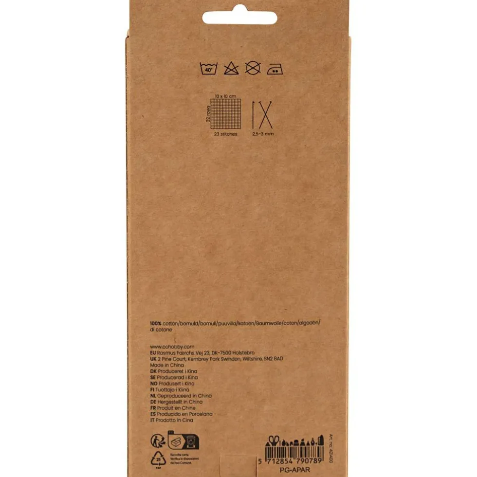 Puuvillalanka – Pastelli, 5 × 50 m