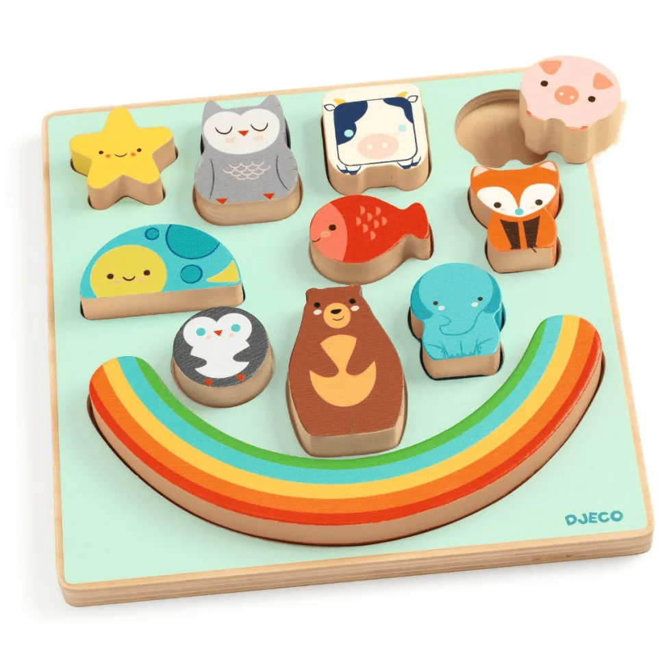 Puzz & Boom Rainbow - 2-in-1 tasapainopeli