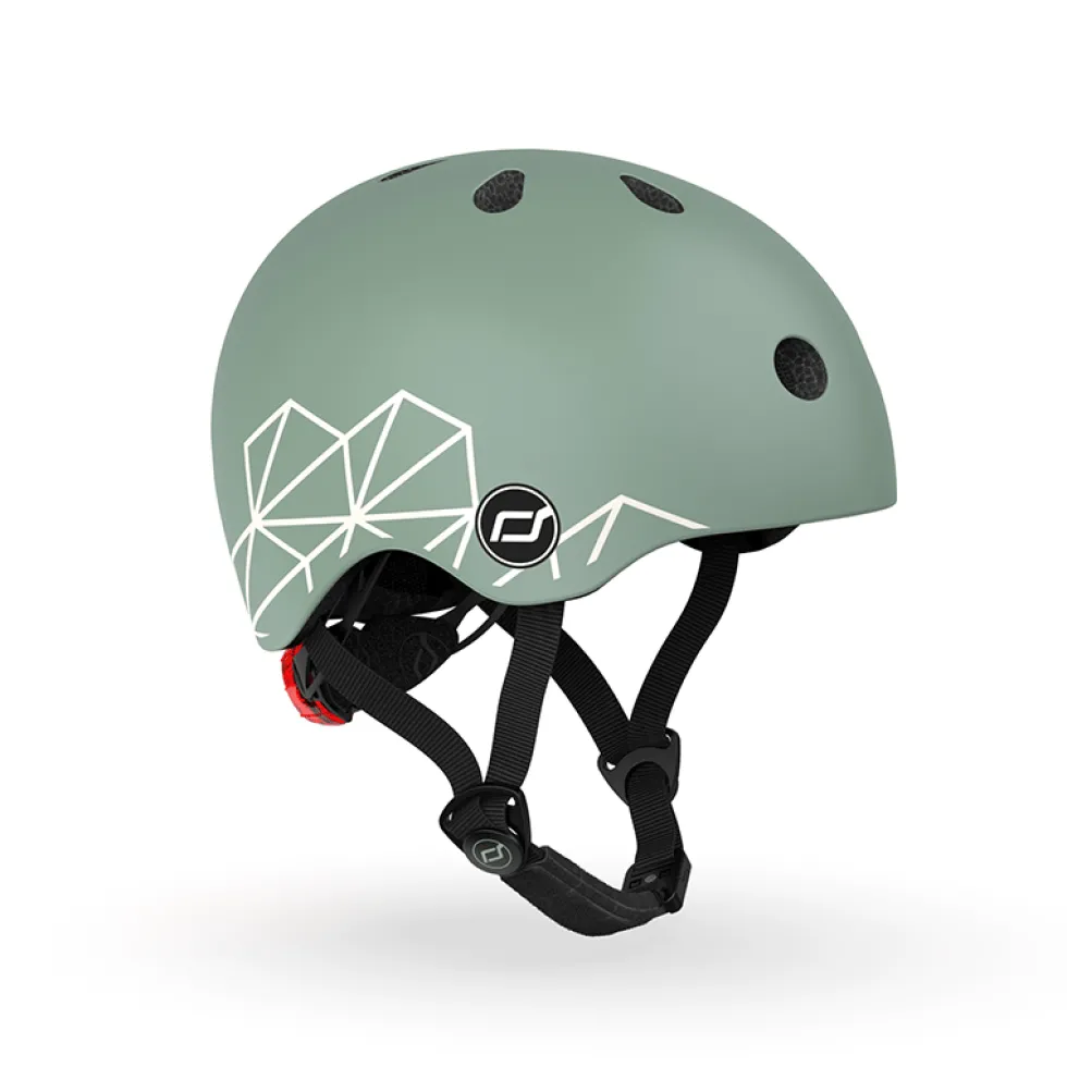 Pyöräilykypärä vauvalle, 45-51 cm - Green lines