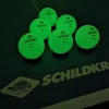 Pöytätennispallot Poly 40+, Glow 6 kpl - Ø4 cm