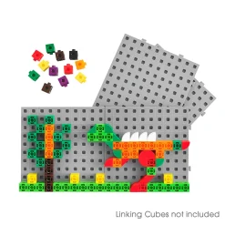 Rakennuslevyt Cubes-palikoille 2 cm, 4 kpl