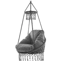 Riipputuoli koristehapsuilla - Harmaa