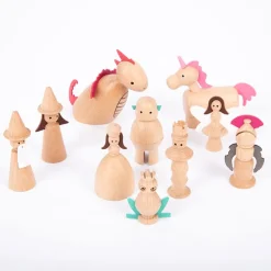 Satuhahmot - Puiset figuurit, 10 kpl