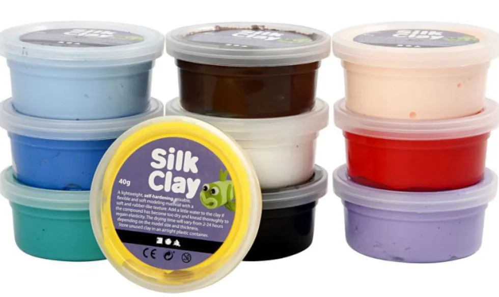 Silk Clay 10 x 40 gr - Perusvärit