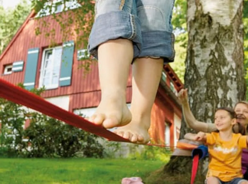 Slackline-tasapainosetti - Aloittelija/perhe