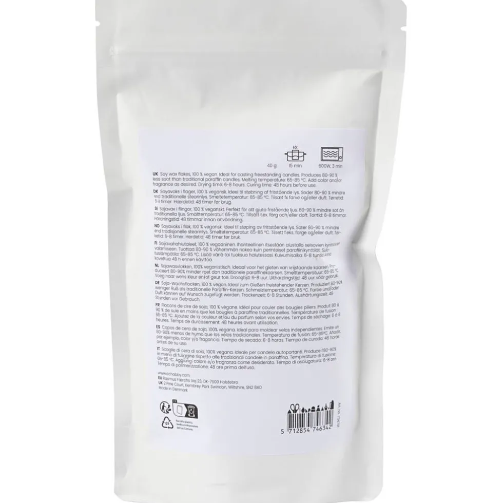 Soijavaha kynttilän valamiseen - Creme, 250 gr.