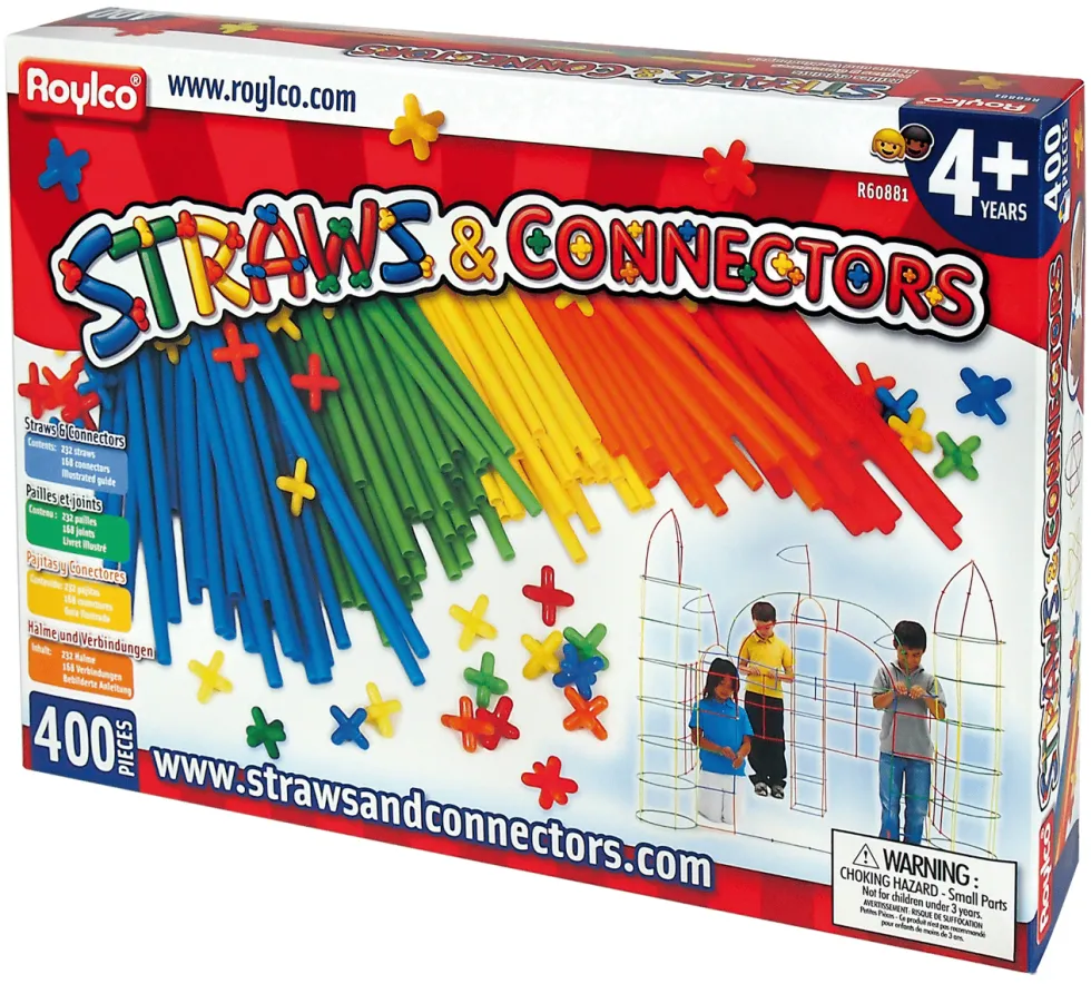 Straws & Connectors -rakennussetti, 400 osaa