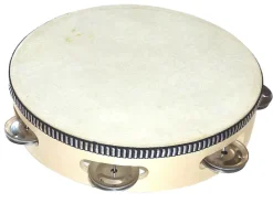 Tamburiini, nahkainen, halkaisija 20 cm