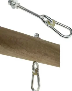 Tarvikkeet keinuihin - karabiinikoukku, 140 mm
