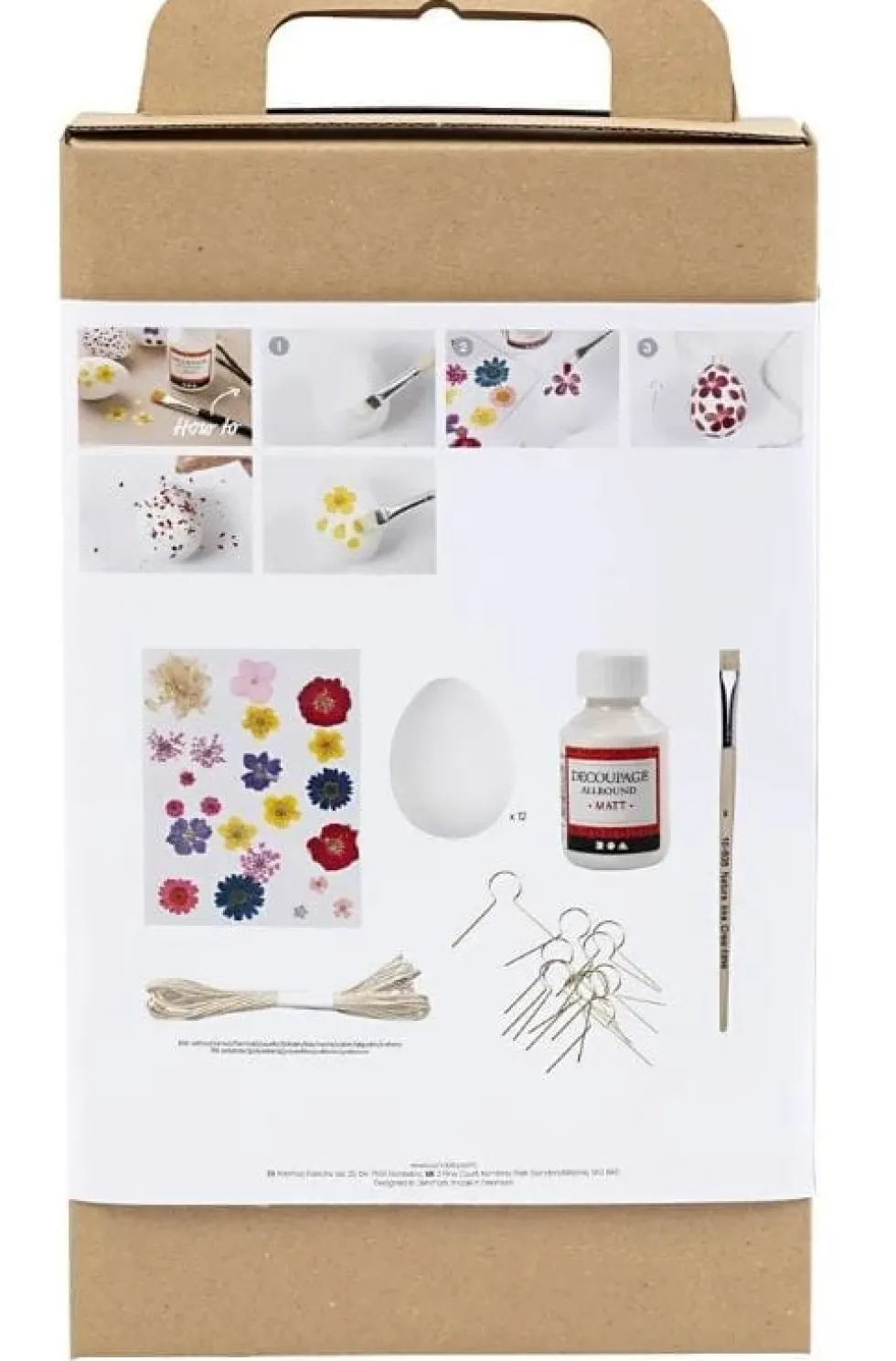 Tee decoupage-pääsiäismunia