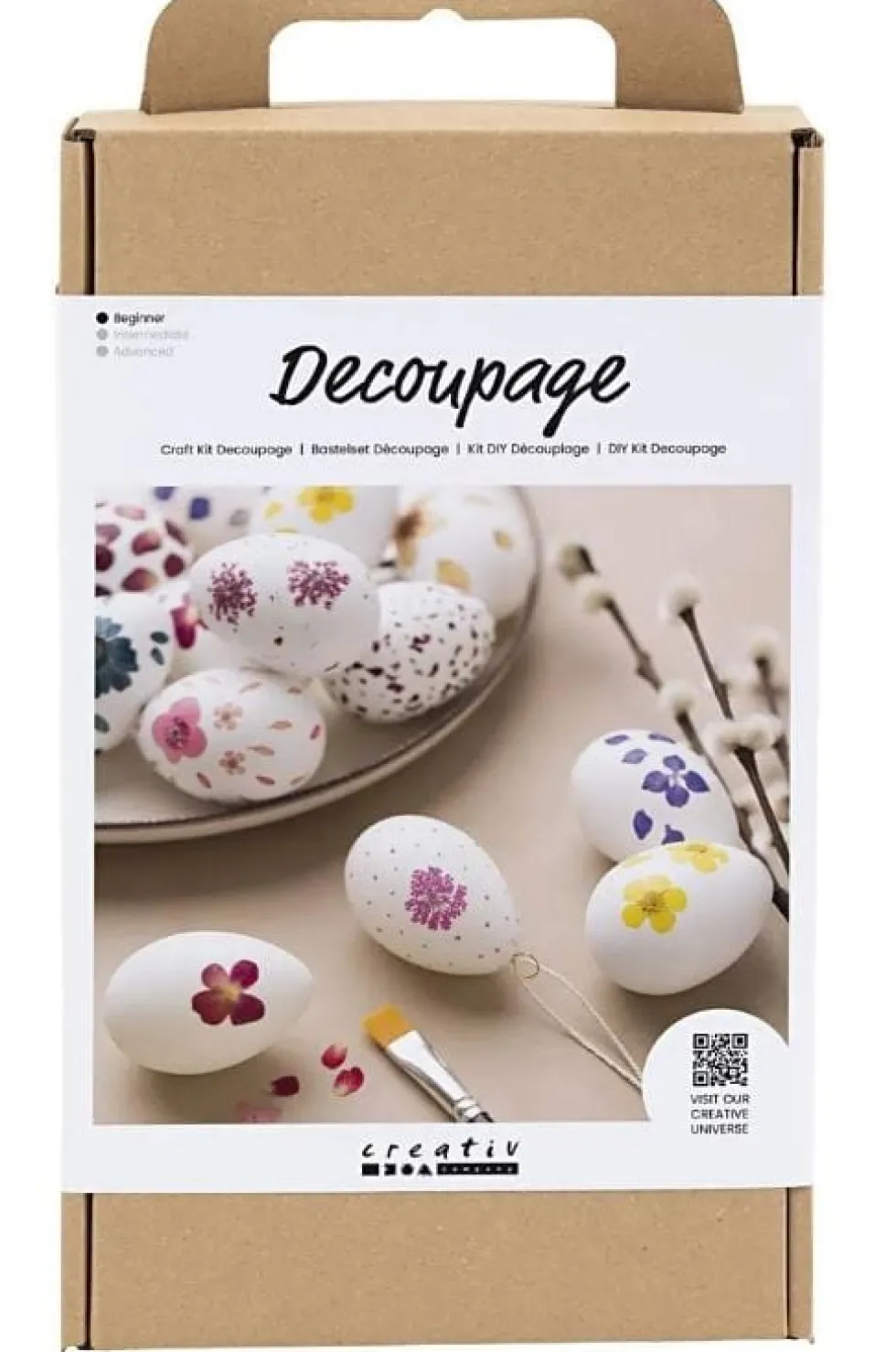 Tee decoupage-pääsiäismunia