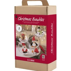 Tee joulupalloja jouluisilla kuvioilla, 4 kpl