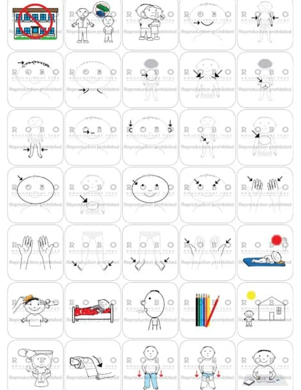 Time Timer - Magneetti piktogrammit, Arkirutiinit